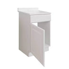 Meuble-lavabo en contreplaqué avec dessus en marbre reconstitué 34,19''H x 19''L x 17''P