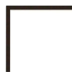 Miroir mural de salle de bain rectangulaire en bois 63,5 cm H x 94 cm L