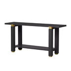 Console en pin et MDF avec étagère de rangement 76,5 cm (H) x 160 cm (L) x 40 cm (P)