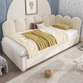 Lit de repos double en velours avec lit gigogne escamotable et cadre à lattes métalliques 76,2 cm H x 199,9 cm L x 105,7 cm P