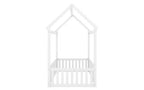 Lit au sol en forme de maison pour enfant Pine Kids, jumeau 183,9 cm H x 102,1 cm l x 198,4 cm P