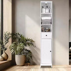 Armoire de rangement haute et étroite en MDF 170 cm H x 30 cm L x 30 cm P