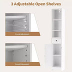 Armoire de rangement haute et étroite en MDF 170 cm H x 30 cm L x 30 cm P