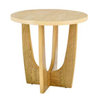 Table d'appoint ronde en MDF 61,6 cm H x 63,8 cm de diamètre