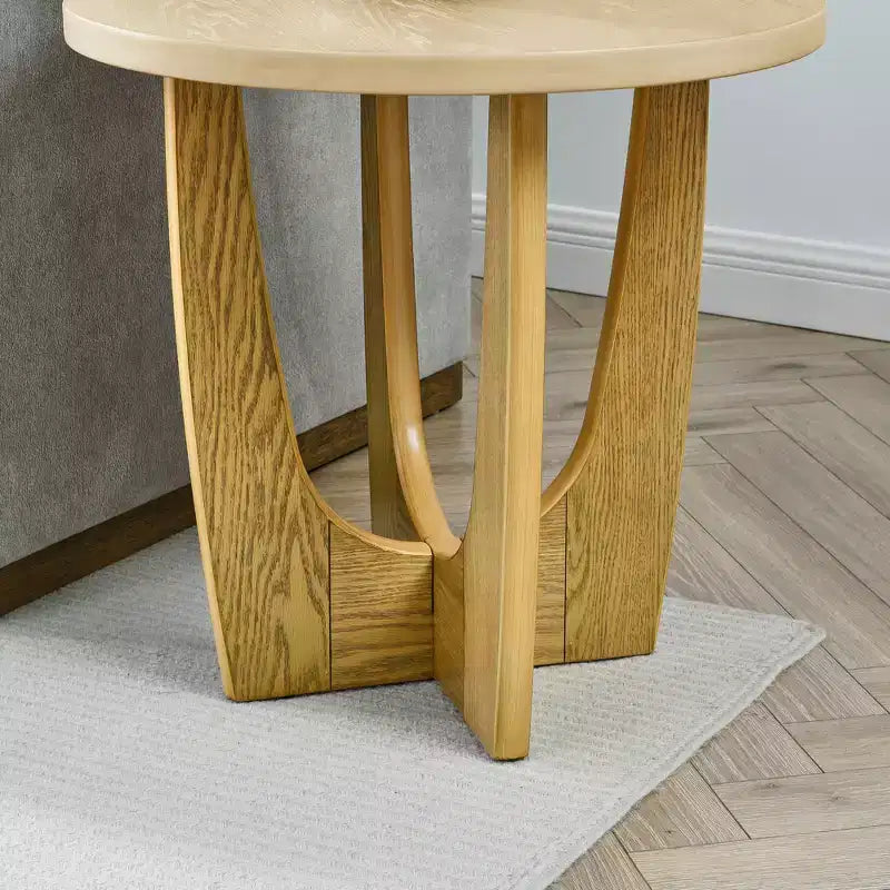 Table d'appoint ronde en MDF 61,6 cm H x 63,8 cm de diamètre