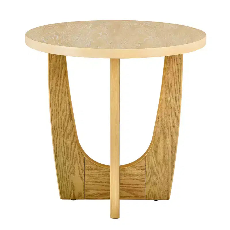 Table d'appoint ronde en MDF 61,6 cm H x 63,8 cm de diamètre