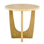 Table d'appoint ronde en MDF 61,6 cm H x 63,8 cm de diamètre
