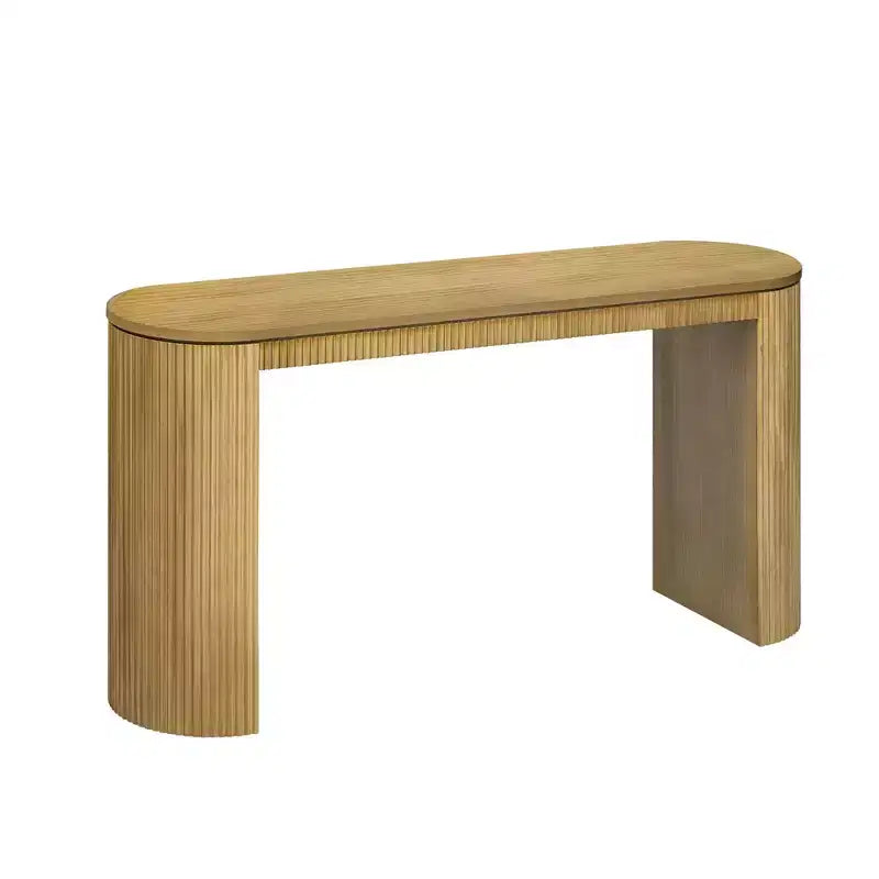 Console incurvée en MDF 80,7 cm (H) x 37,8 cm (L) x 150,3 cm (P)