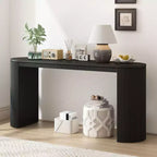 Console incurvée en MDF 80,7 cm (H) x 37,8 cm (L) x 150,3 cm (P)