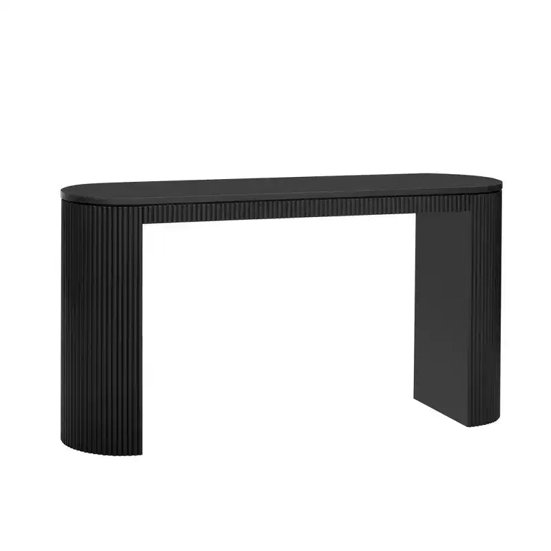 Console incurvée en MDF 80,7 cm (H) x 37,8 cm (L) x 150,3 cm (P)