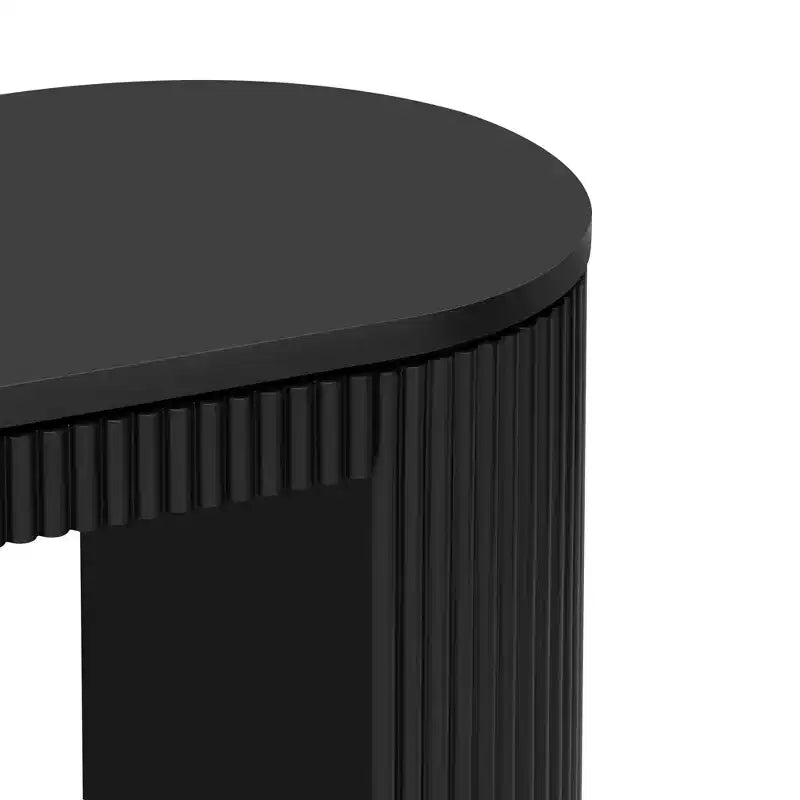 Console incurvée en MDF 80,7 cm (H) x 37,8 cm (L) x 150,3 cm (P)