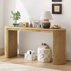 Console incurvée en MDF 80,7 cm (H) x 37,8 cm (L) x 150,3 cm (P)