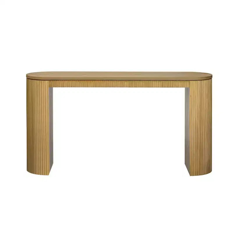 Console incurvée en MDF 80,7 cm (H) x 37,8 cm (L) x 150,3 cm (P)