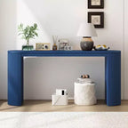 Console incurvée en MDF 80,7 cm (H) x 37,8 cm (L) x 150,3 cm (P)