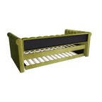 Lit de repos en velours rembourré avec lit gigogne 31''H x 86''W x 45''P