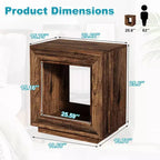Table d'appoint en panneaux de particules 65 cm H x 60 cm L x 40 cm P