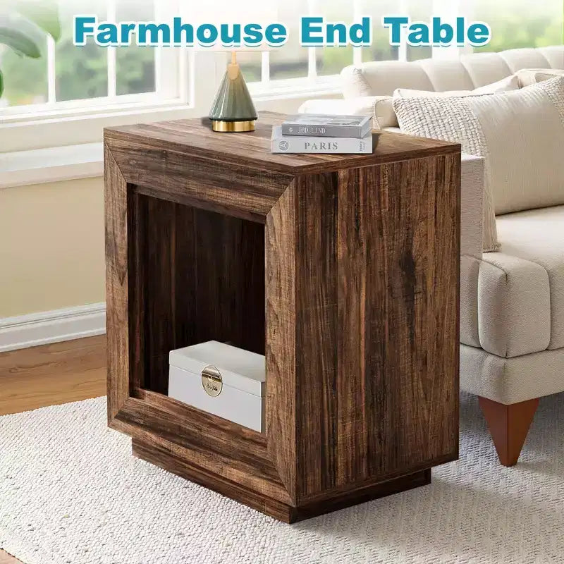 Table d'appoint en panneaux de particules 65 cm H x 60 cm L x 40 cm P