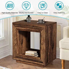 Table d'appoint en panneaux de particules 65 cm H x 60 cm L x 40 cm P