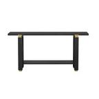 Console en pin et MDF avec étagère ouverte 160 cm (L)