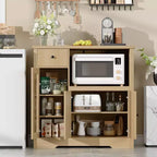 Meuble de rangement de cuisine en MDF avec support pour micro-ondes 89 cm (H) x 90 cm (L) x 40 cm (P)