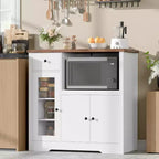 Meuble de rangement de cuisine en MDF avec support pour micro-ondes 89 cm (H) x 90 cm (L) x 40 cm (P)