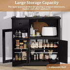 Meuble de rangement de cuisine en MDF avec support pour micro-ondes 89 cm (H) x 90 cm (L) x 40 cm (P)