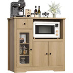 Meuble de rangement de cuisine en MDF avec support pour micro-ondes 89 cm (H) x 90 cm (L) x 40 cm (P)