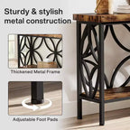 Table console étroite en métal et MDF 82 cm (H) x 30 cm (l) x 180 cm (L)