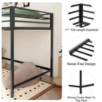 Lit mezzanine double en métal 49.49''H x 76.69''L x 40.94''P