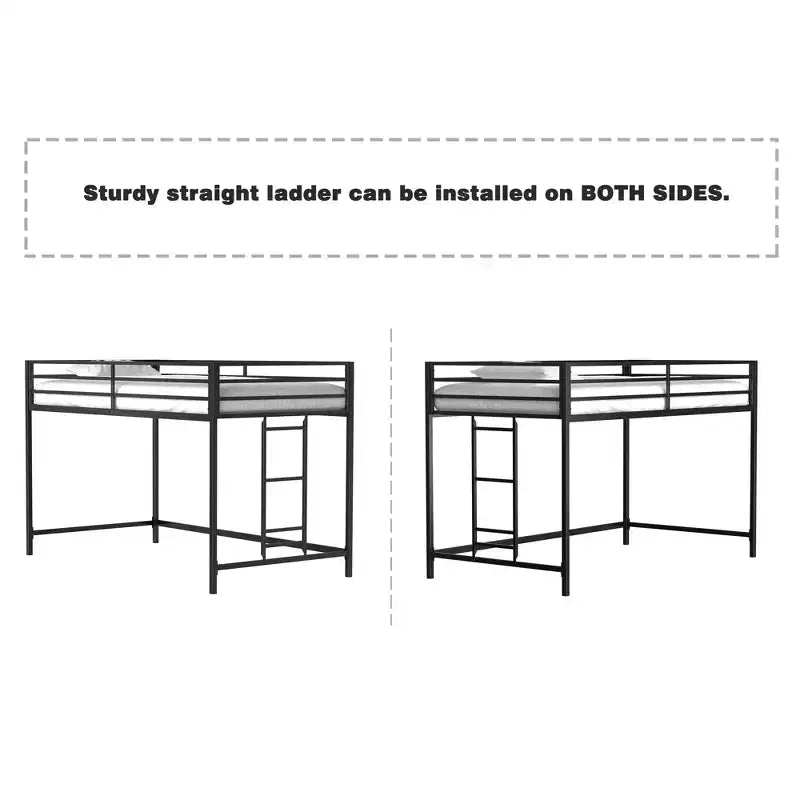 Lit mezzanine double en métal 49.49''H x 76.69''L x 40.94''P