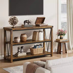 Console 3 niveaux en métal et MDF 76,2 cm H x 119,9 cm L x 34 cm P