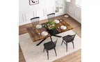 Table à manger extensible en MDF 76 cm H x 180 cm L x 140 cm P