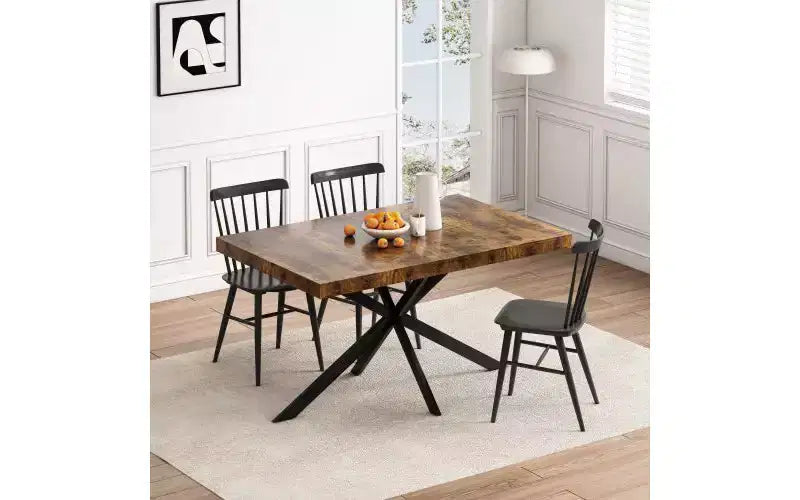 Table à manger extensible en MDF 76 cm H x 180 cm L x 140 cm P
