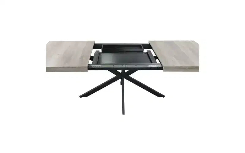 Table à manger extensible en MDF 76 cm H x 180 cm L x 140 cm P