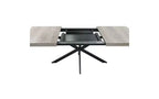 Table à manger extensible en MDF 76 cm H x 180 cm L x 140 cm P