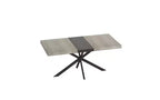 Table à manger extensible en MDF 76 cm H x 180 cm L x 140 cm P