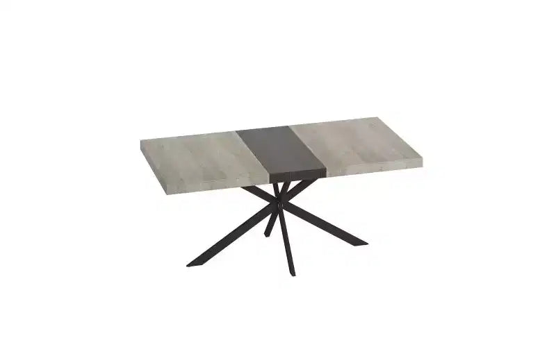 Table à manger extensible en MDF 76 cm H x 180 cm L x 140 cm P