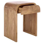 Table d'appoint en bois d'acacia 57,15 cm H x 43,18 cm L x 35,56 cm P