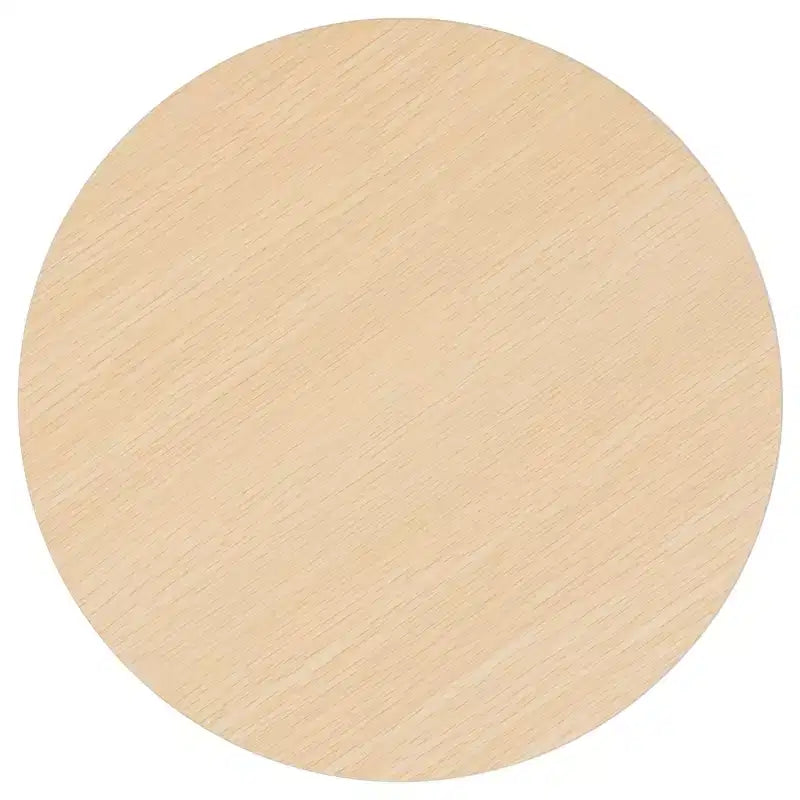 Table d'appoint ronde en mélamine et bois 45 cm (H) x 33,5 cm (l)