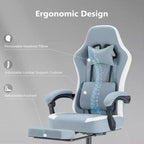 Chaise de bureau ergonomique en métal 48,43''H x 25,39''L x 25,2''P