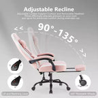 Chaise de bureau ergonomique en métal 48,43''H x 25,39''L x 25,2''P