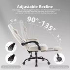 Chaise de bureau ergonomique en métal 48,43''H x 25,39''L x 25,2''P