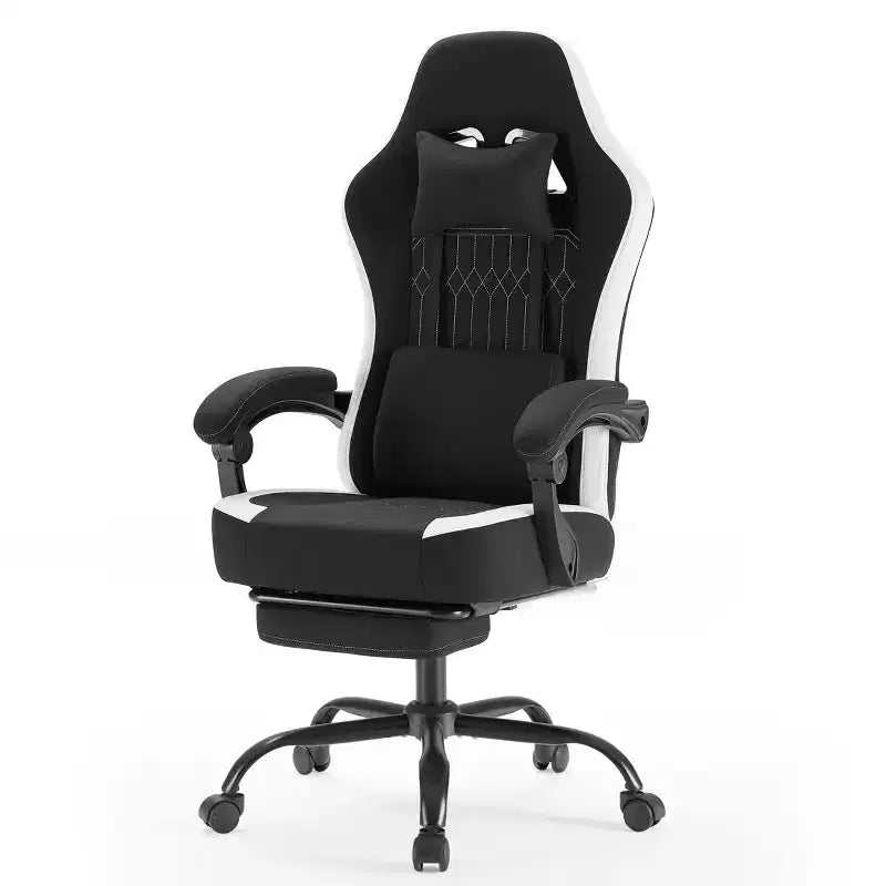 Chaise de bureau ergonomique en métal 48,43''H x 25,39''L x 25,2''P