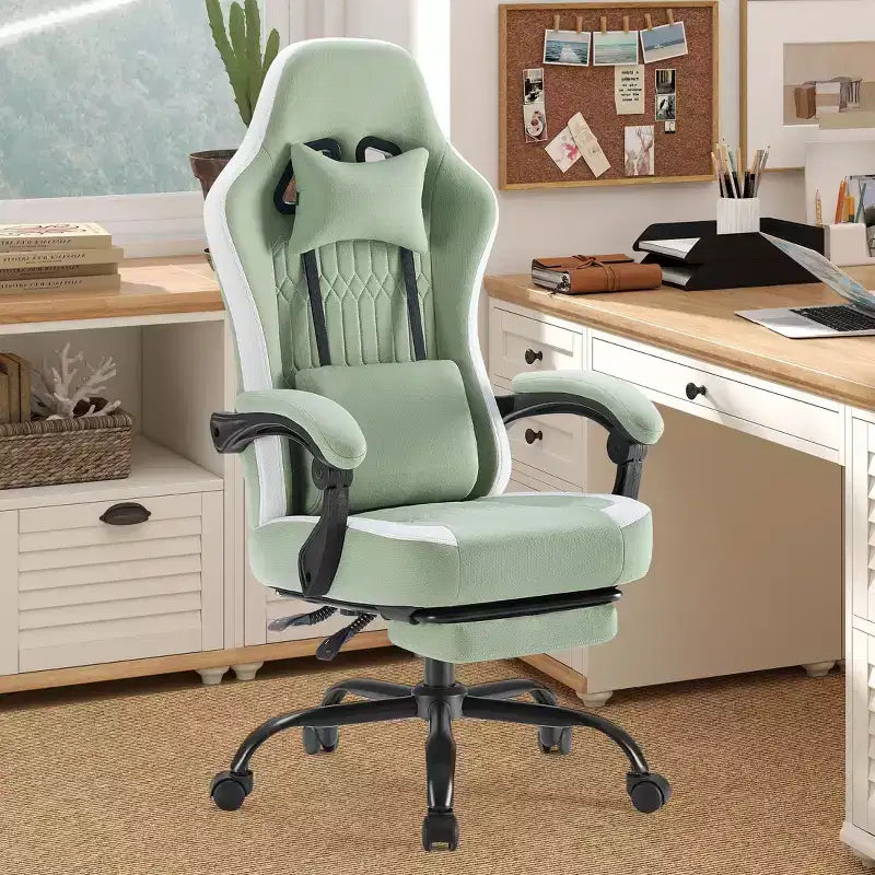 Chaise de bureau ergonomique en métal 48,43''H x 25,39''L x 25,2''P