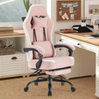 Chaise de bureau ergonomique en métal 48,43''H x 25,39''L x 25,2''P