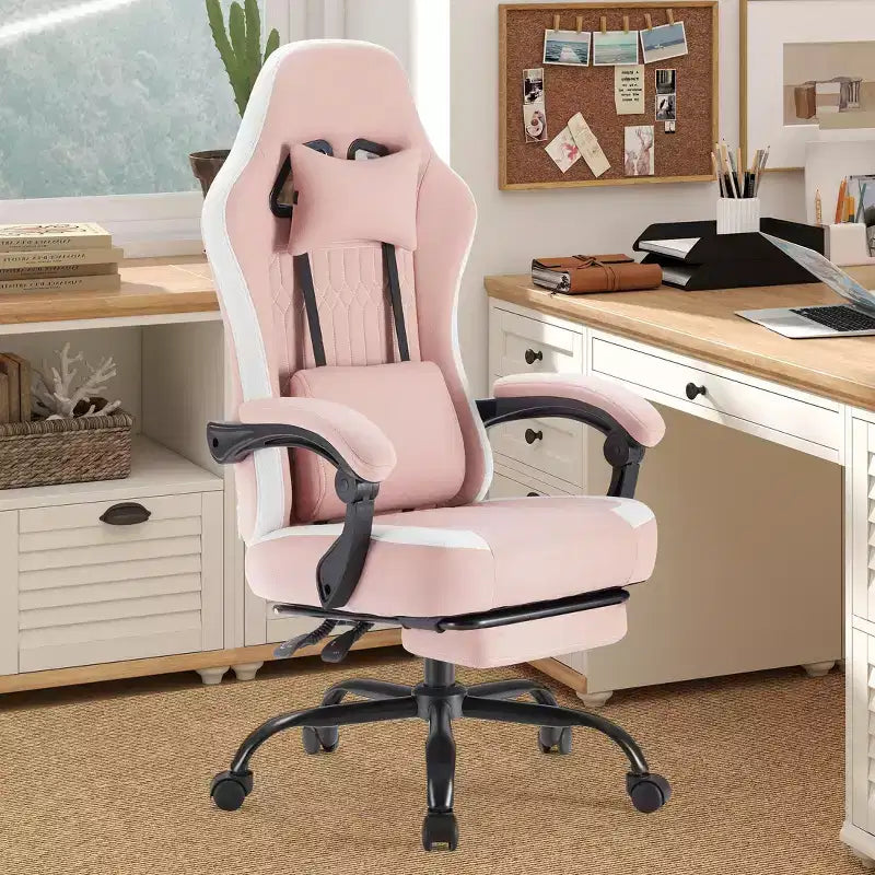 Chaise de bureau ergonomique en métal 48,43''H x 25,39''L x 25,2''P