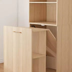 Bureau d'écriture pliable à roulettes en MDF 136 cm (H) x 55 cm (L) x 40 cm (P)
