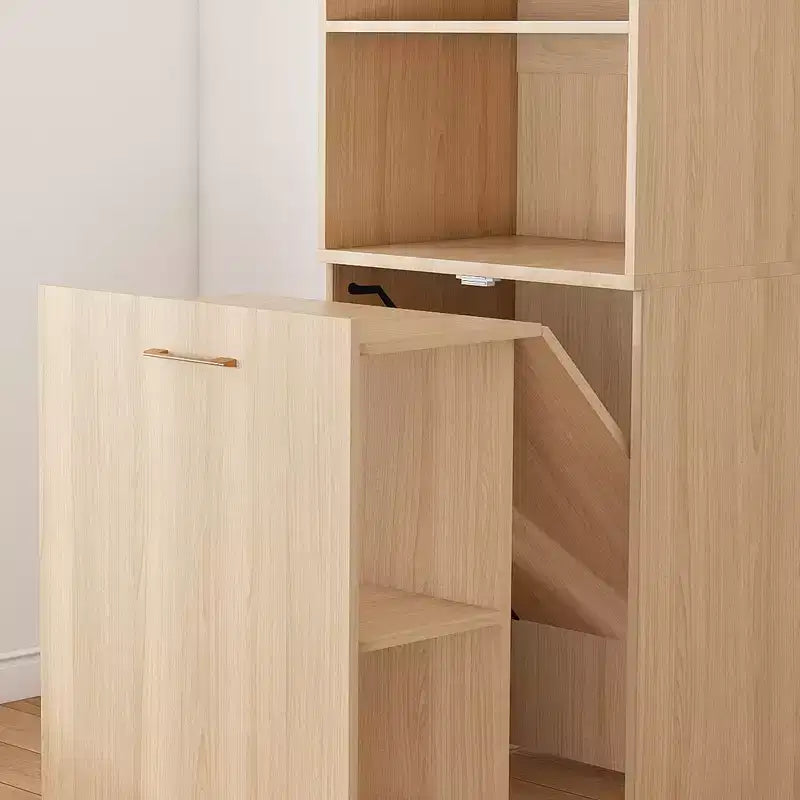 Bureau d'écriture pliable à roulettes en MDF 136 cm (H) x 55 cm (L) x 40 cm (P)