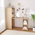 Bureau d'écriture pliable à roulettes en MDF 136 cm (H) x 55 cm (L) x 40 cm (P)