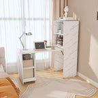 Bureau d'écriture pliable à roulettes en MDF 136 cm (H) x 55 cm (L) x 40 cm (P)